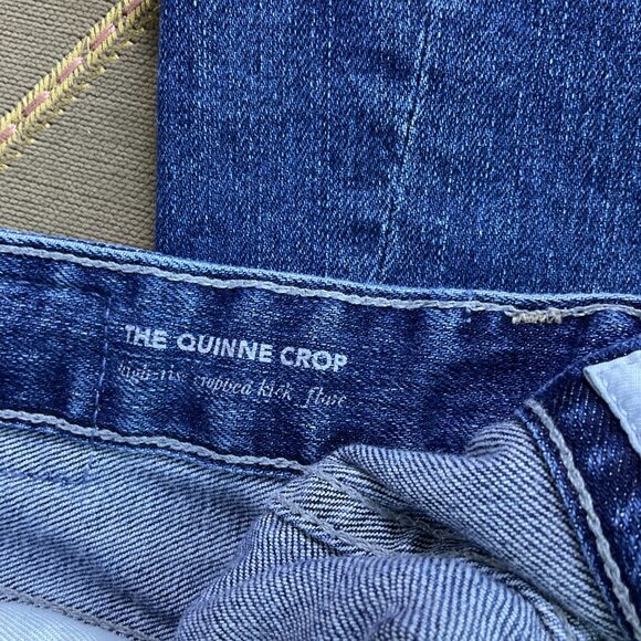 Adriano Goldschmied Jeans Cropped Flare High Rise Quinne (28R) - Picture 4 of 8